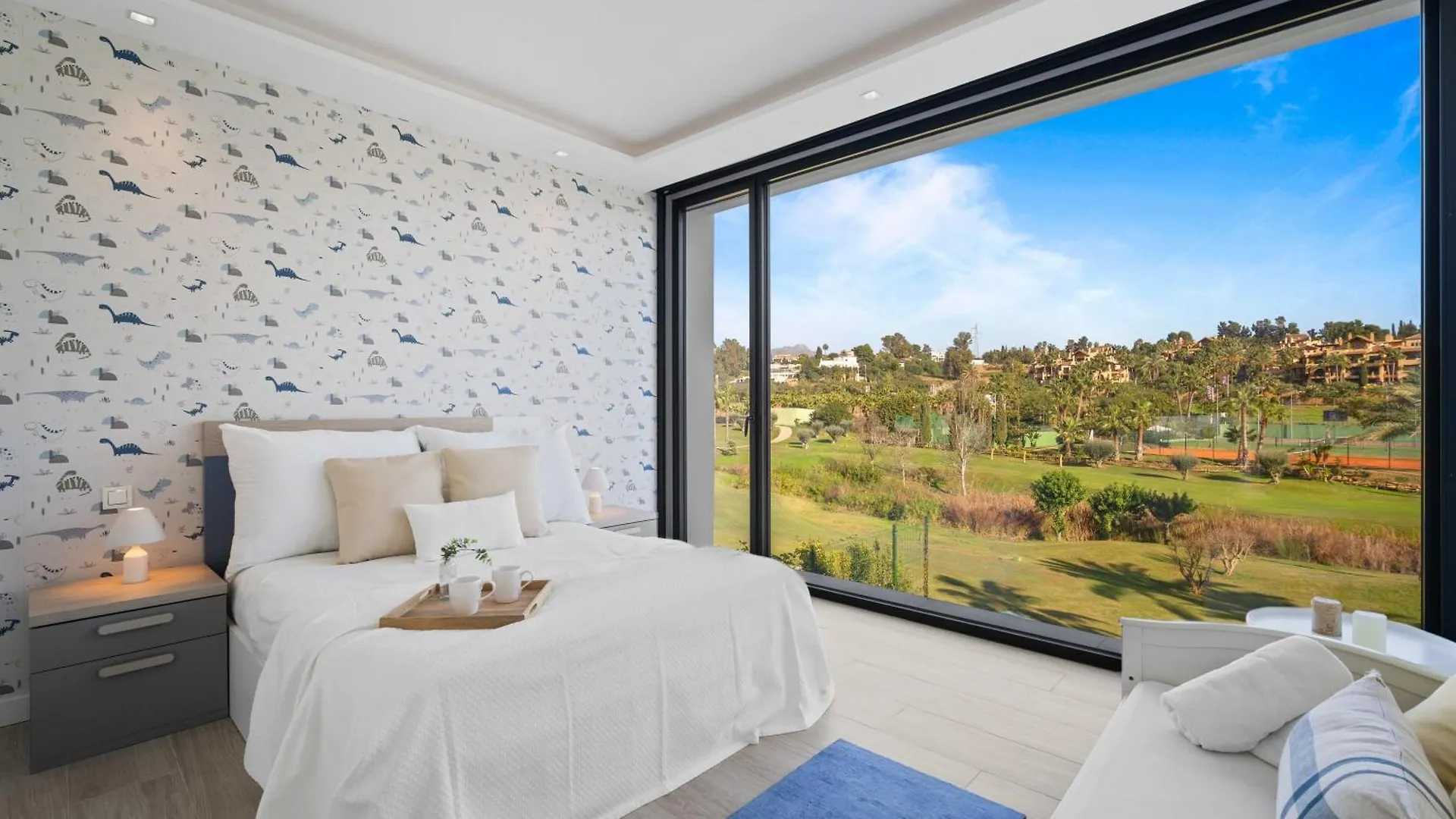 Villa Sandie Front Golf Cinema Room Sauna Jacuzzi Kids Playground Estepona Spain