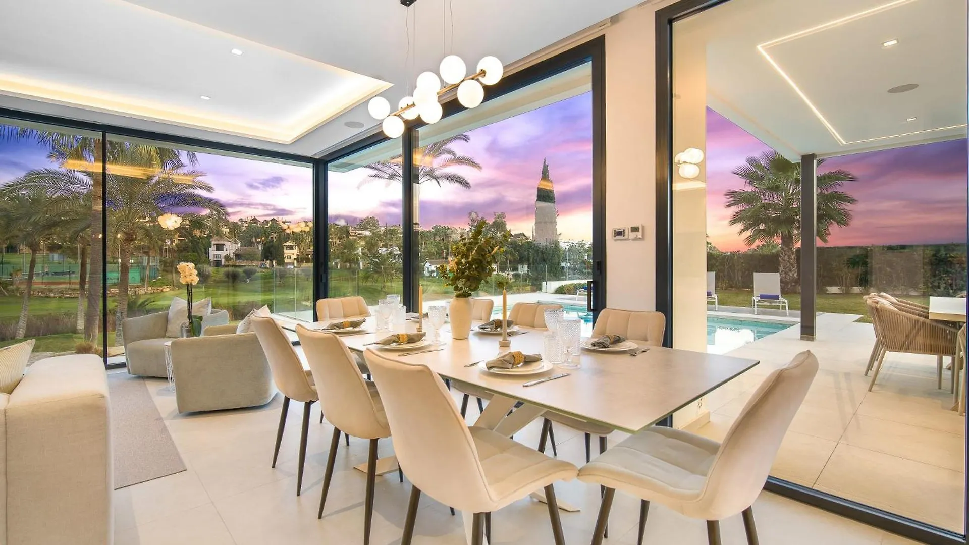 Villa Sandie Front Golf Cinema Room Sauna Jacuzzi Kids Playground Estepona